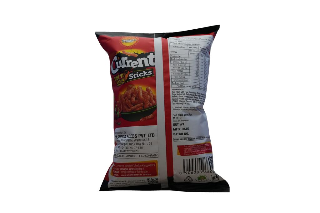 CURRENT HOT & SPICY STICKS 80GM